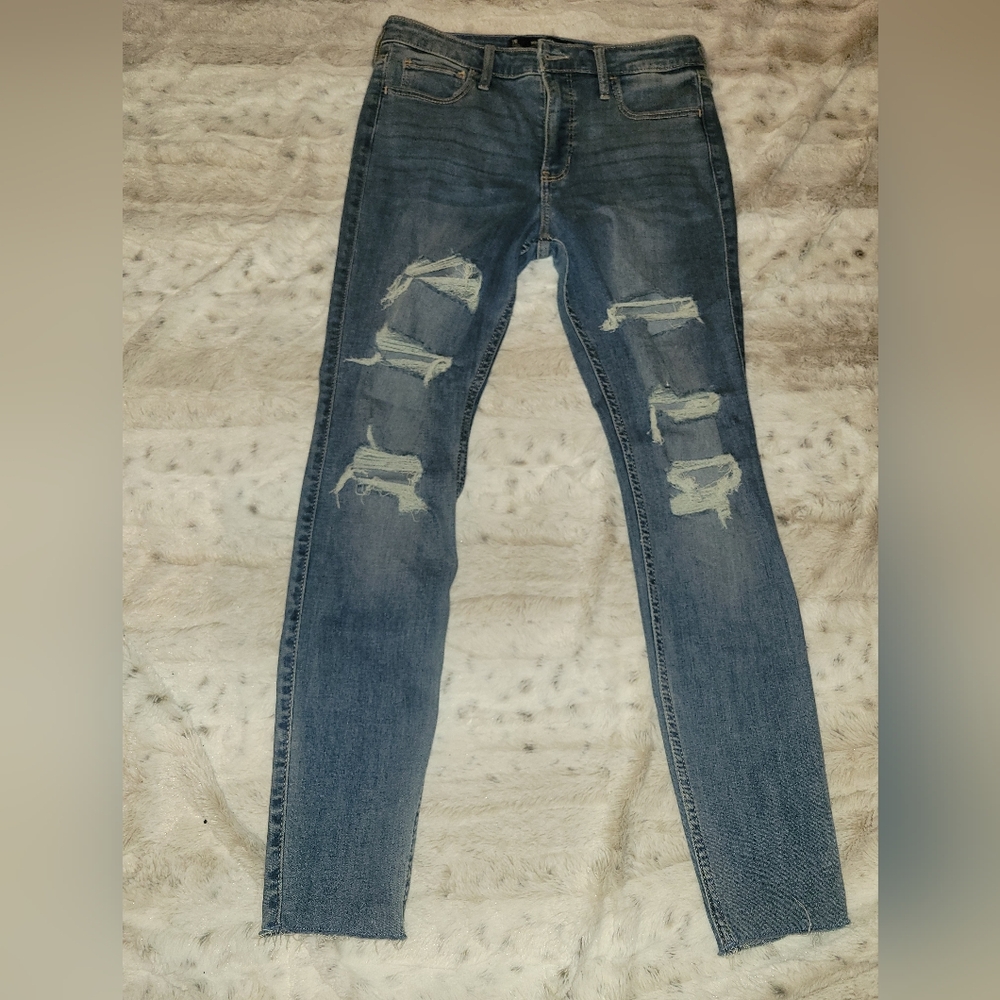 Hollister Distressed Denim Skinny Jeans